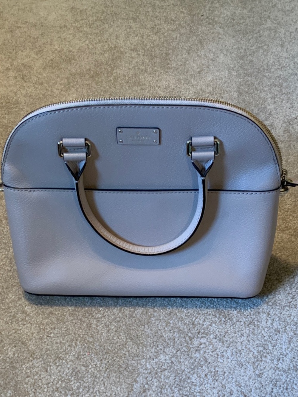 kate spade tan dome satchel purse